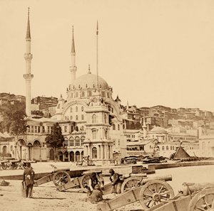 炮兵与弹药店，伊斯坦布尔，1855年（深褐色） 作者 菲利斯·比托（Felice Beato）